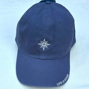 Life Is Good Compass Chill Cap in Darkest Blue